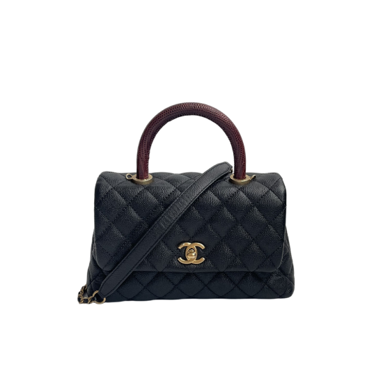 Chanel Matelasse Coco Handle Top Handle Flap Bag